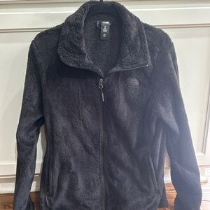 Black Zip-up North Face Fleece Jacket
